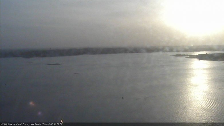Lake Travis webcam, June 10, 2018 6:55 PM CT