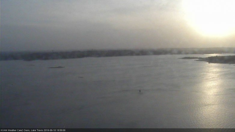 Lake Travis webcam, June 10, 2018 7:00 PM CT