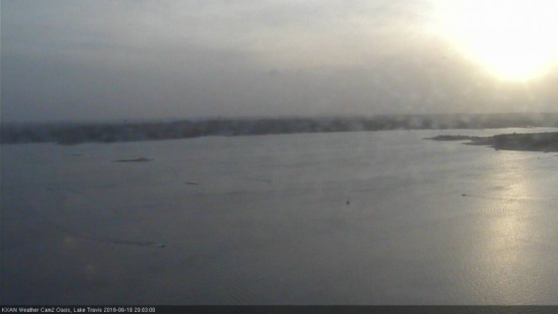 Lake Travis webcam, June 10, 2018 7:05 PM CT