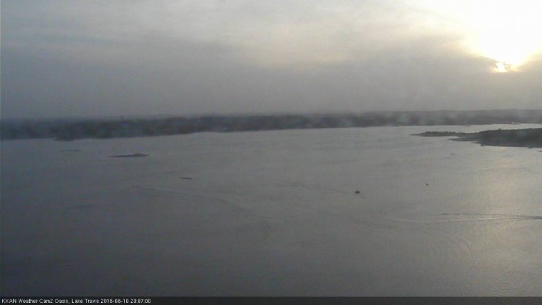 Lake Travis webcam, June 10, 2018 7:10 PM CT
