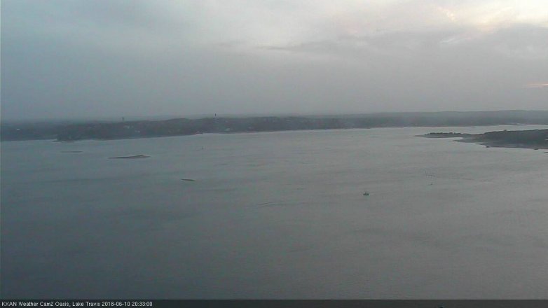 Lake Travis webcam, June 10, 2018 7:35 PM CT