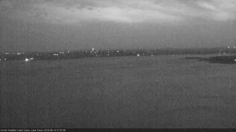 Lake Travis webcam, June 10, 2018 8:10 PM CT