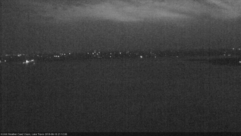 Lake Travis webcam, June 10, 2018 8:15 PM CT