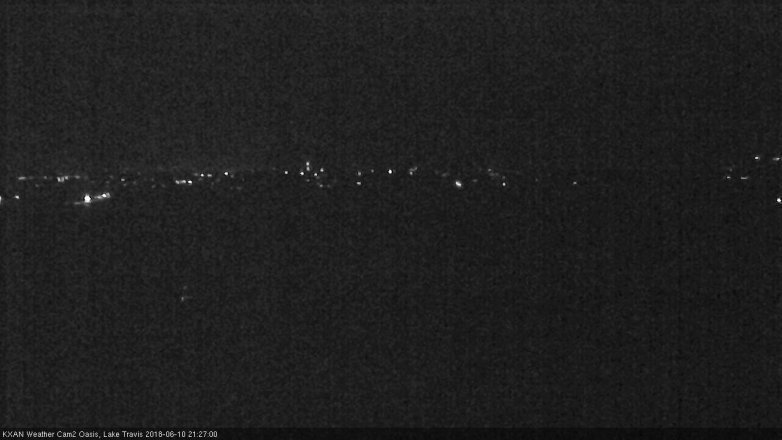 Lake Travis webcam, June 10, 2018 8:30 PM CT