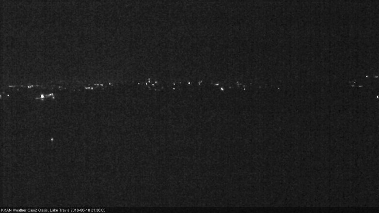 Lake Travis webcam, June 10, 2018 8:40 PM CT