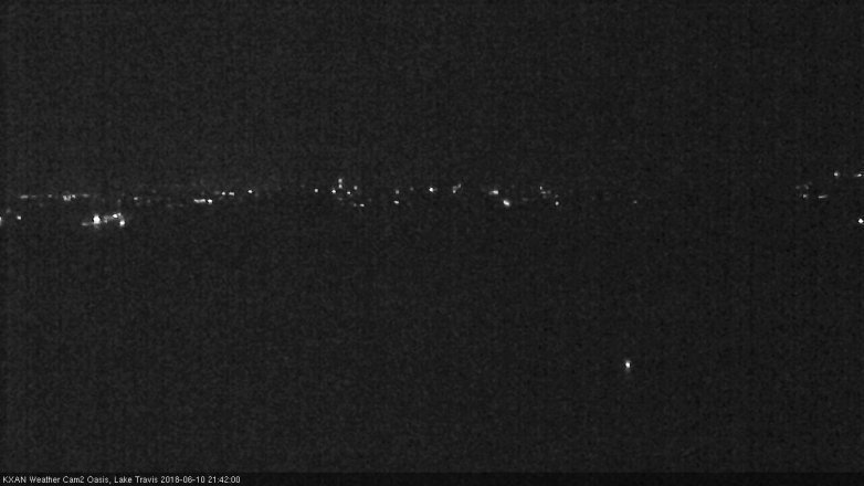 Lake Travis webcam, June 10, 2018 8:45 PM CT