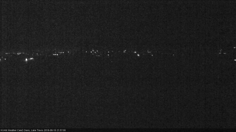 Lake Travis webcam, June 10, 2018 9:00 PM CT