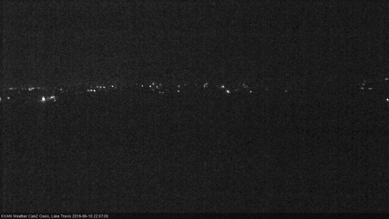 Lake Travis webcam, June 10, 2018 9:10 PM CT