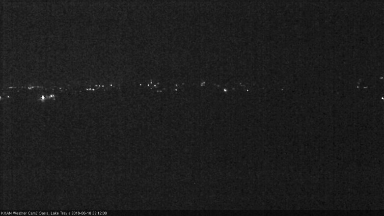 Lake Travis webcam, June 10, 2018 9:15 PM CT