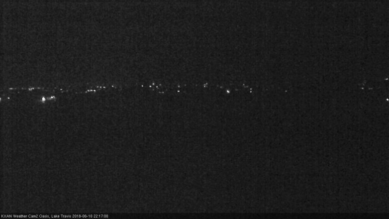 Lake Travis webcam, June 10, 2018 9:20 PM CT
