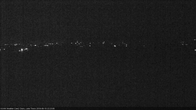 Lake Travis webcam, June 10, 2018 9:25 PM CT