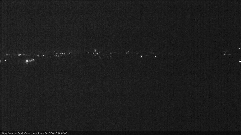Lake Travis webcam, June 10, 2018 9:40 PM CT