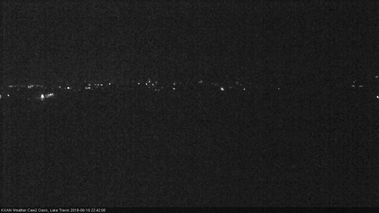 Lake Travis webcam, June 10, 2018 9:45 PM CT