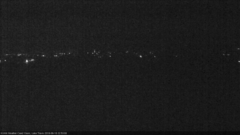 Lake Travis webcam, June 10, 2018 9:55 PM CT