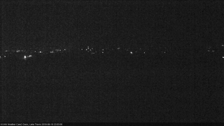 Lake Travis webcam, June 10, 2018 10:05 PM CT