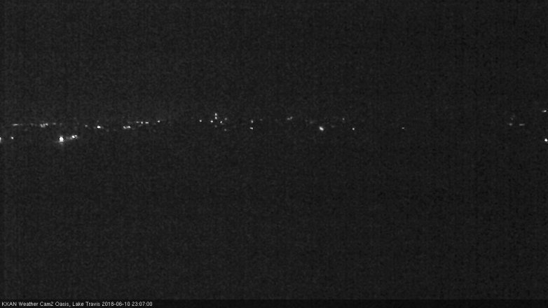 Lake Travis webcam, June 10, 2018 10:10 PM CT