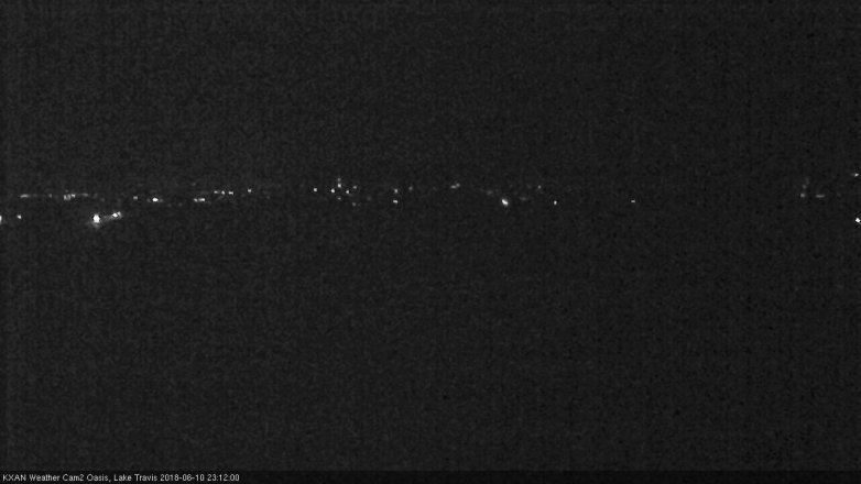 Lake Travis webcam, June 10, 2018 10:15 PM CT