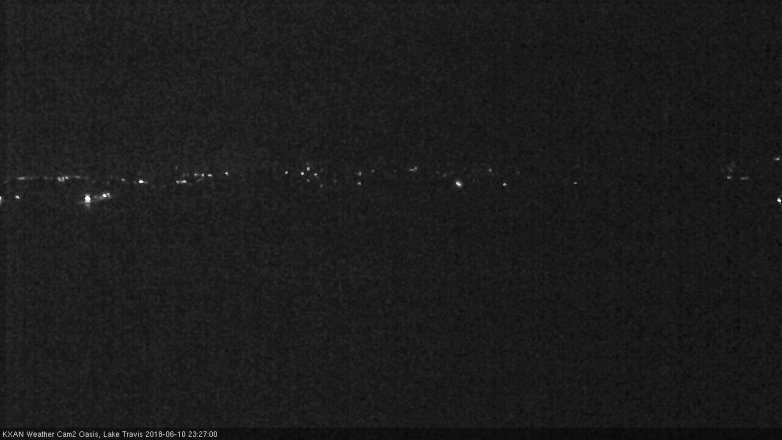Lake Travis webcam, June 10, 2018 10:30 PM CT