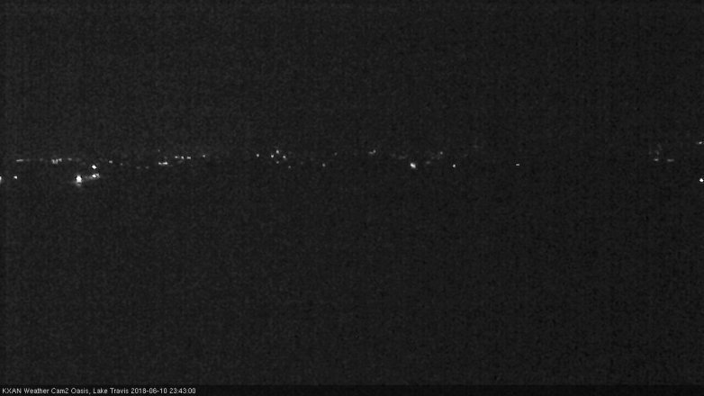 Lake Travis webcam, June 10, 2018 10:45 PM CT