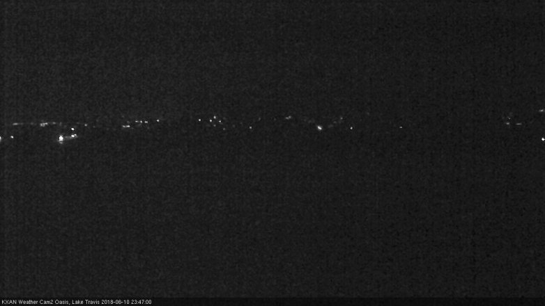 Lake Travis webcam, June 10, 2018 10:50 PM CT