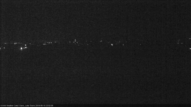Lake Travis webcam, June 10, 2018 10:55 PM CT
