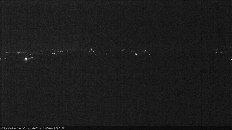 Lake Travis webcam, June 10, 2018 11:05 PM CT