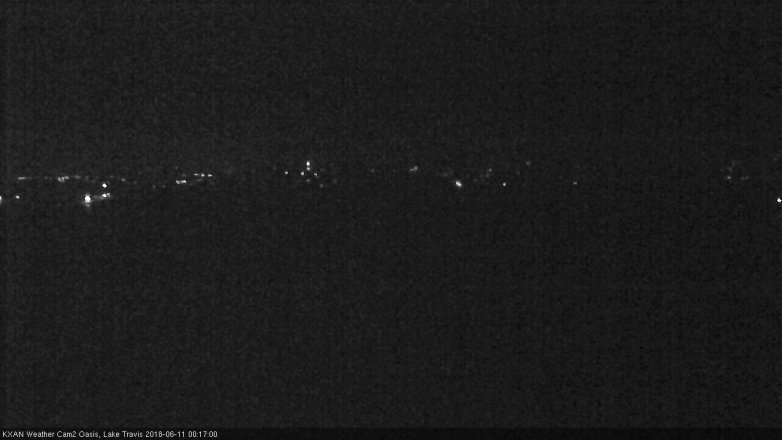 Lake Travis webcam, June 10, 2018 11:20 PM CT