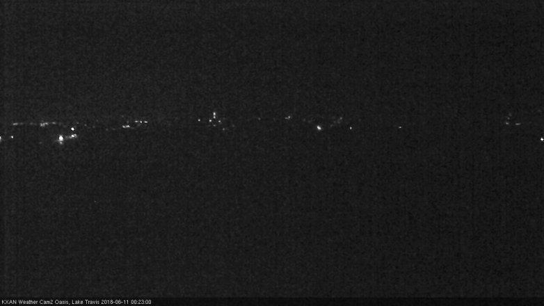 Lake Travis webcam, June 10, 2018 11:25 PM CT