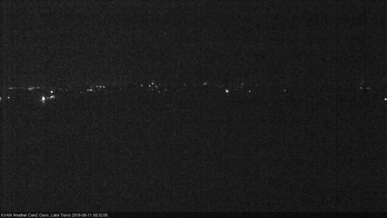 Lake Travis webcam, June 10, 2018 11:35 PM CT
