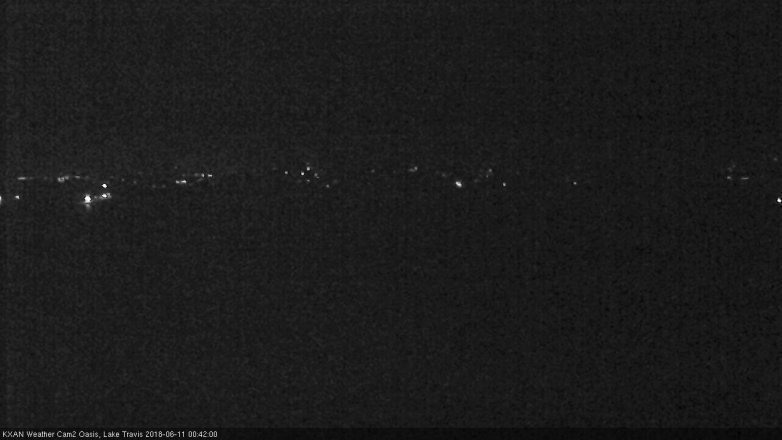 Lake Travis webcam, June 10, 2018 11:45 PM CT