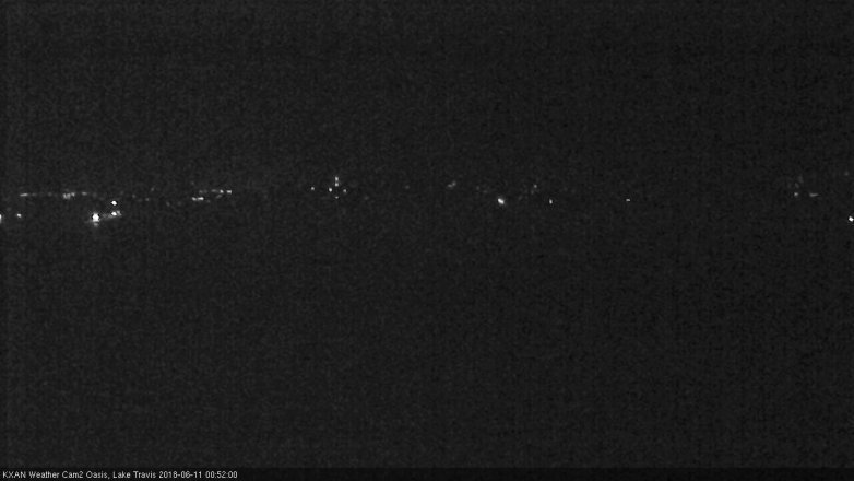 Lake Travis webcam, June 10, 2018 11:55 PM CT