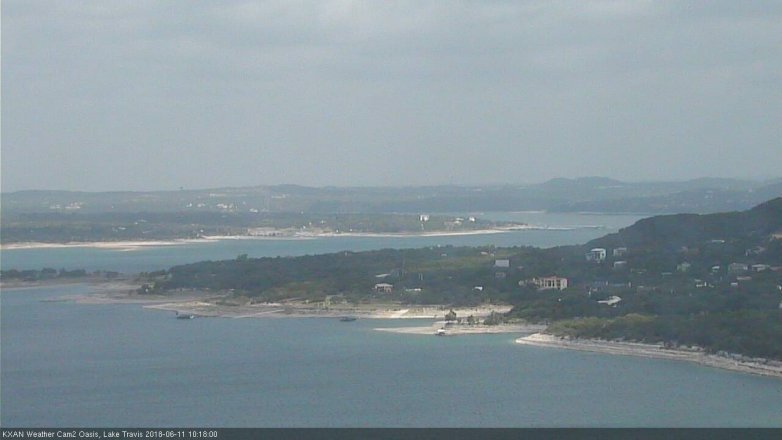 Lake Travis webcam, June 11, 2018 9:20 AM CT