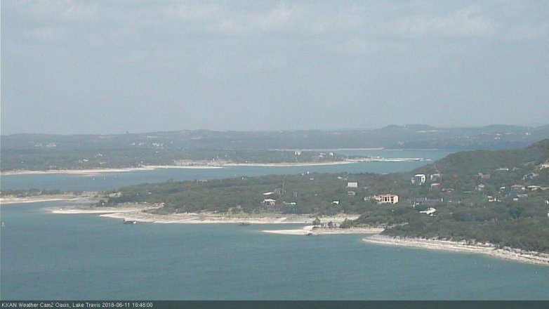 Lake Travis webcam, June 11, 2018 9:50 AM CT