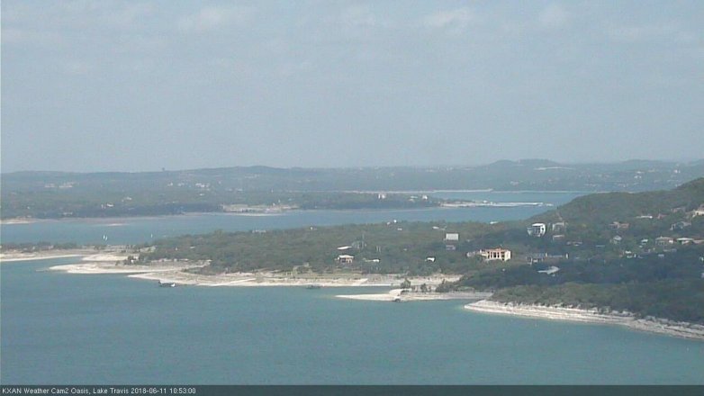 Lake Travis webcam, June 11, 2018 9:55 AM CT