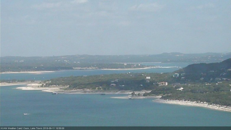 Lake Travis webcam, June 11, 2018 10:00 AM CT