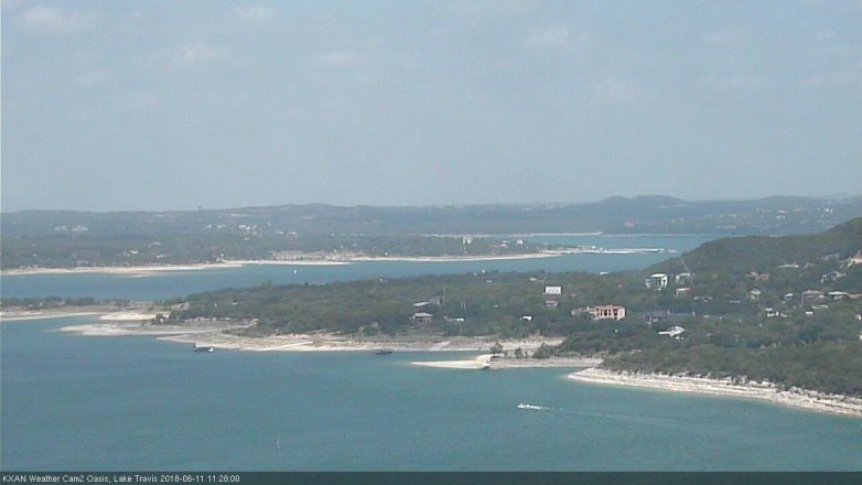 Lake Travis webcam, June 11, 2018 10:30 AM CT