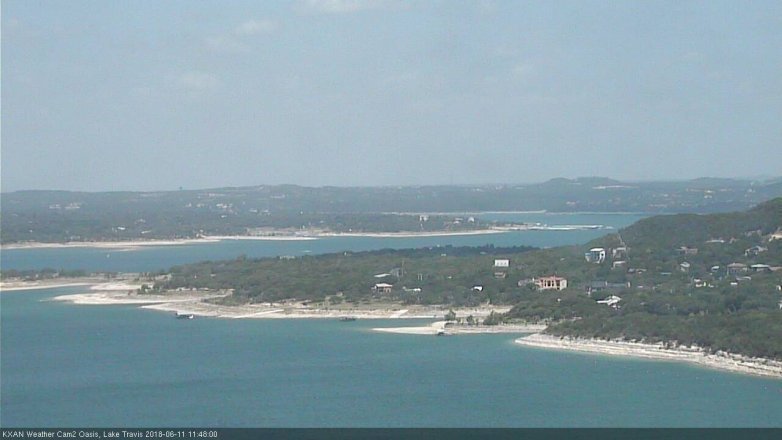 Lake Travis webcam, June 11, 2018 10:50 AM CT