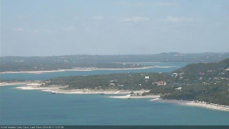 Lake Travis webcam, June 11, 2018 11:10 AM CT
