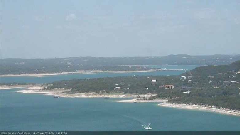 Lake Travis webcam, June 11, 2018 11:20 AM CT