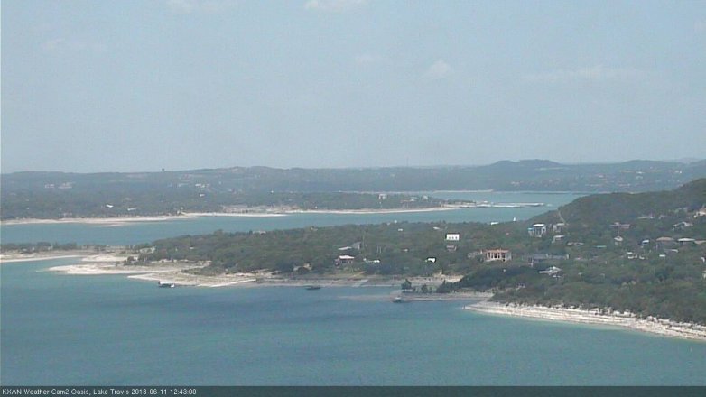 Lake Travis webcam, June 11, 2018 11:45 AM CT