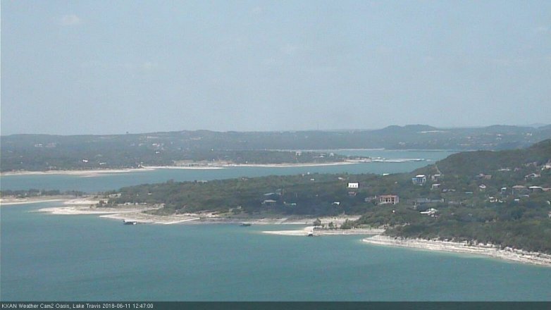 Lake Travis webcam, June 11, 2018 11:50 AM CT