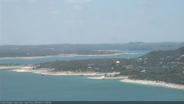 Lake Travis webcam, June 11, 2018 11:55 AM CT