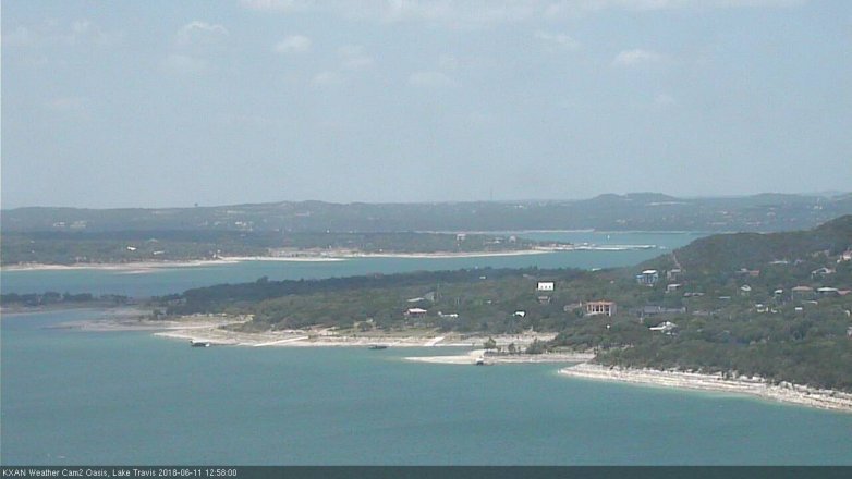 Lake Travis webcam, June 11, 2018 12:00 PM CT