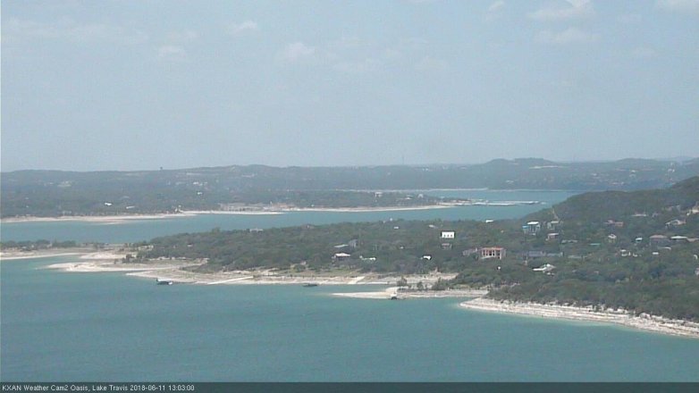Lake Travis webcam, June 11, 2018 12:05 PM CT