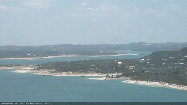 Lake Travis webcam, June 11, 2018 12:15 PM CT