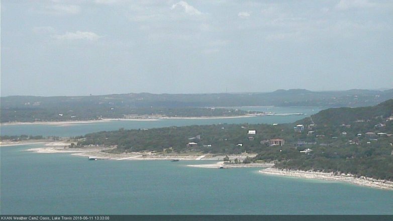 Lake Travis webcam, June 11, 2018 12:35 PM CT