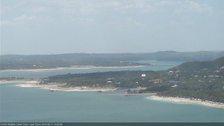 Lake Travis webcam, June 11, 2018 12:45 PM CT