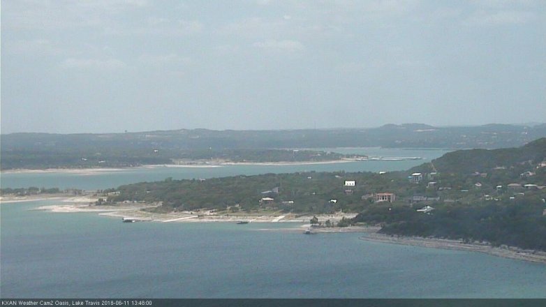 Lake Travis webcam, June 11, 2018 12:50 PM CT