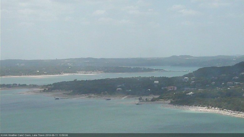 Lake Travis webcam, June 11, 2018 1:00 PM CT