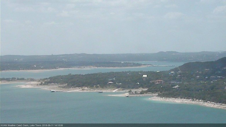 Lake Travis webcam, June 11, 2018 1:20 PM CT